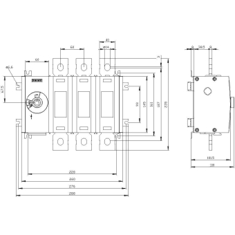Siemens 3KD46300QE100 Lasttrennschalter 