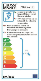 KONS Wandleuchte schwarz matt   7093-750 