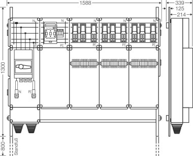 Hensel Ladeverteiler     Mi EV 43kW 9001 