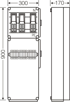 Hensel Ladeverteiler     Mi EV 44kW 0000 