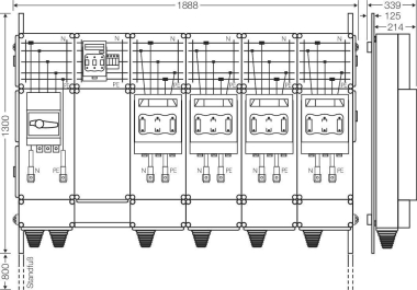 Hensel Ladeverteiler f. Mi EV 200kW 4001 