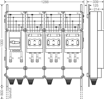 Hensel Ladeverteiler f. Mi EV 200kW 3000 