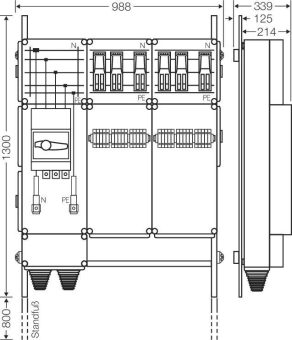Hensel Ladeverteiler     Mi EV 44kW 6000 