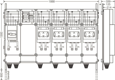 Hensel Ladeverteiler f. Mi EV 200kW 4001 