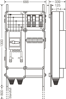 Hensel Ladeverteiler     Mi EV 43kW 3000 