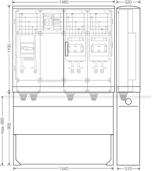 Hensel Ladeverteiler f. Mi EV 200kW 2011 