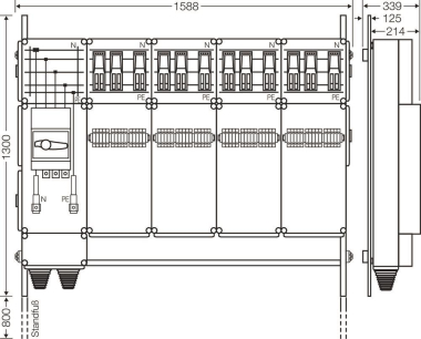Hensel Ladeverteiler f. Mi EV 44kW 12000 