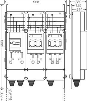 Hensel Ladeverteiler f. Mi EV 200kW 2000 