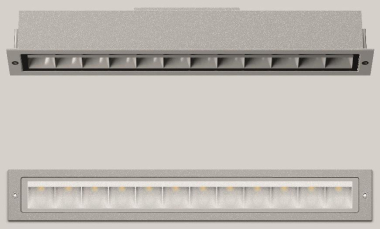 BEGA E-Einbauleuchte silber     24306AK3 