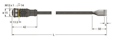 Turck Aktuator-u.Sensor-   RKC4.5T-2/TEL 