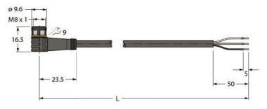 Turck Aktuator-u.Sensor-     PKW3M-5/TEL 