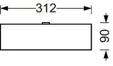 RETHLA/1500-2 LED 9600lm 840 ET DALI, vw 