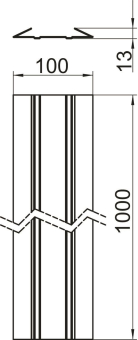 OBO FLK-BS1 Flexkanal-Bodenschiene 