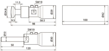 DEHN Anschlussset mit    HVI P LO ASS 27 