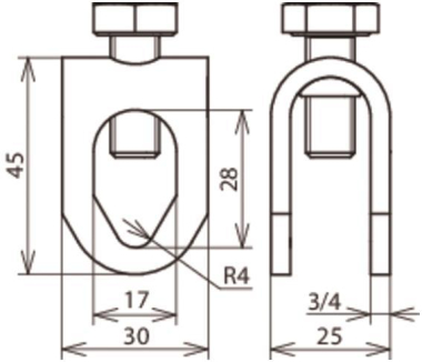 DEHN Stangenklemme Niro           380029 