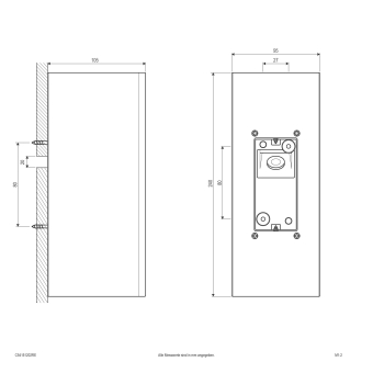 EVN LED Wandanbau 2-flmg.    C54151202RE 