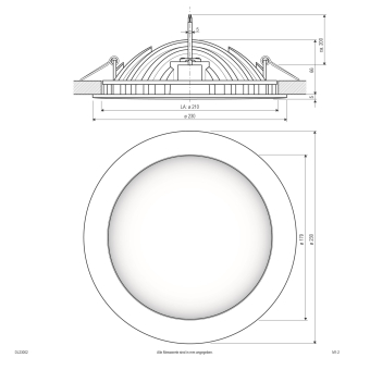 EVN P-LED Deckeneinbau weiß 24W  DL23002 