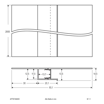 EVN Alu Trockenbauprofil mit  APTB7AM200 