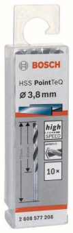 Bosch   HSS-Spiralbohrer PointTeQ 3,8 mm 