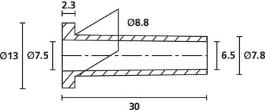 Hellermann HV2103-PVC-FR-BK(1000) 