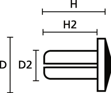 Hellermann TY8P1-PA66-BK(1000) 