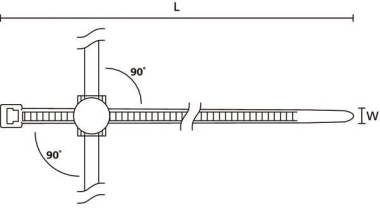 Hellermann CBTO50R-PA66HS/PA66HIRHS-BK 