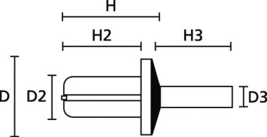 Hellermann TY8P1-PA66-BK(1000) 