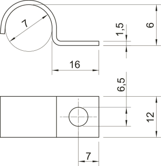 OBO 1015 7 G Befestigungsschelle 