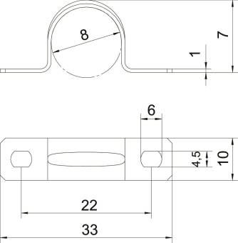 OBO 605 8 G Befestigungsschelle 