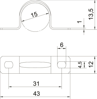 OBO 605 15 G Befestigungsschelle 