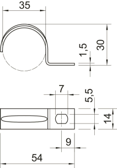 OBO 604 35 G Befestigungsschelle 