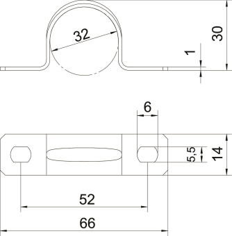 OBO 605 32 A4 Befestigungsschelle 