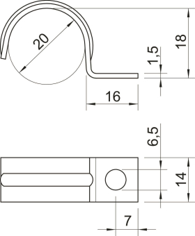 OBO 1015 20 G Befestigungsschelle 