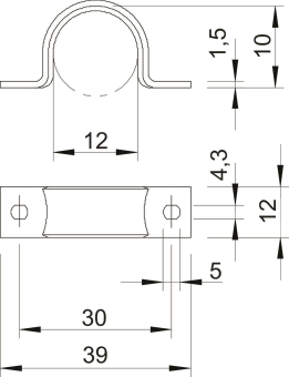 OBO WN 7855 B 12 Befestigungsschelle 