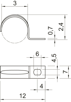 OBO 604 3 G Befestigungsschelle 