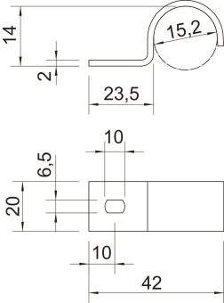 OBO 822 16 A4 Befestigungsschelle 