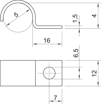OBO 1015 5 G Befestigungsschelle 