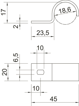 OBO 822 18 A4 Befestigungsschelle 