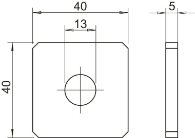 OBO GMS 1 VP FT Verbindungsplatte m.1 