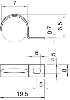 OBO 604 7 G Befestigungsschelle 