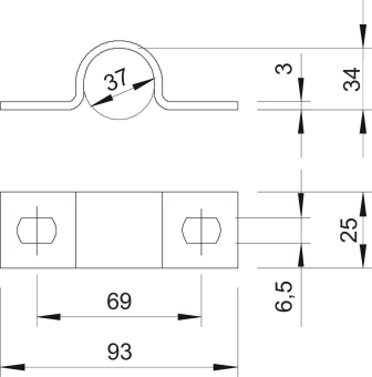 OBO 823 37 FT Befestigungsschelle 
