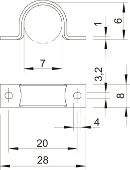 OBO WN 7855 B 7 Befestigungsschelle 