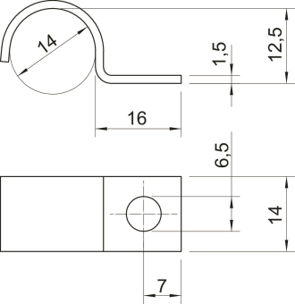 OBO 1015 14 G Befestigungsschelle 