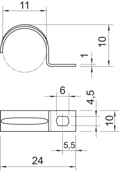 OBO 604 11 G Befestigungsschelle 
