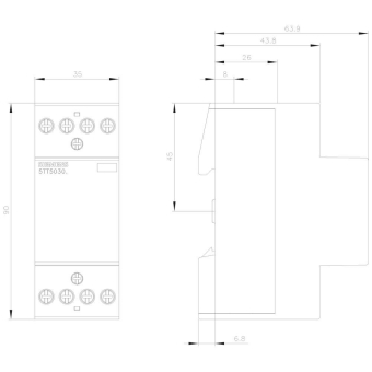 Siemens 5TT50302 INSTA-Schütz 4S 