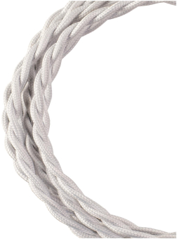 BAIL Textilkabel gedreht Weiß 3   140309 