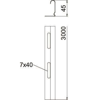 OBO TSG 45 FSK SW Trennsteg 