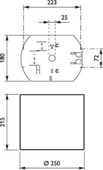 Philips     DN570C LED24S/840 PSU-E C WH 