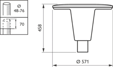    BDP103 LED60/740 II DS PCC BK CLO 76P 