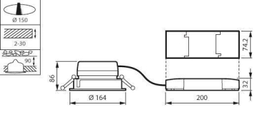 Philips  DN561B LED8S/840 DIA-VLC-E C WH 